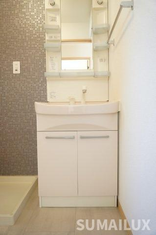 熊本市東区新南部３丁目のアパートの洗面所