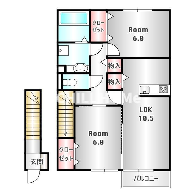 モデナ　Ａの間取り|当社、チルホームのHPもご覧ください(^^)/物件情報多数♪