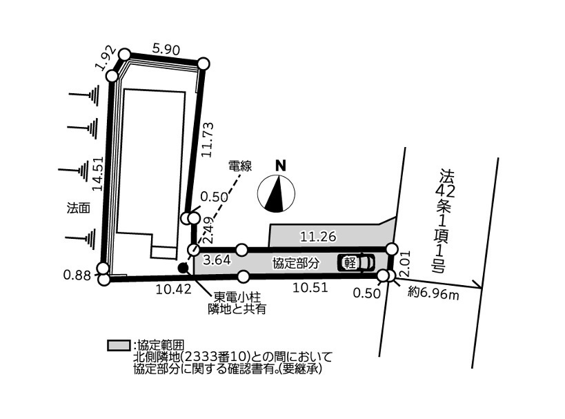 横浜市緑区三保町　新築戸建【仲介手数料無料】の区画図