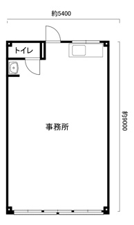 【間取り】 | 長地小萩３丁目貸事務所