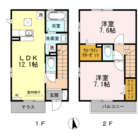 【間取り】 | ウィット　Ⅱ