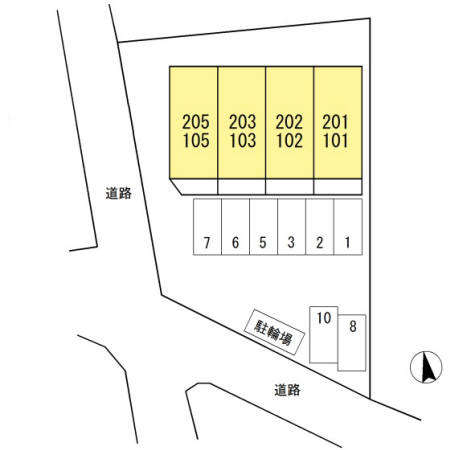 メゾン・シャロームの区画図