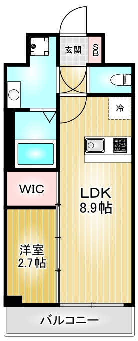 メイクスアート名駅南Ⅳ|名古屋市の賃貸ならMy賃貸の間取り|メイクスアート名駅南Ⅳ