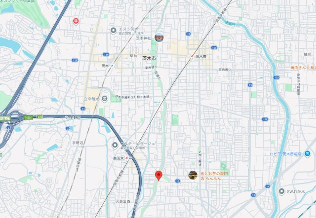 AILE南茨木の地図