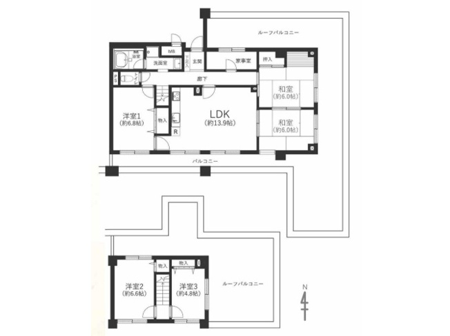 【間取り】 | グラン・ドムール山科（賃貸オーナーチェンジ）