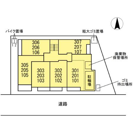 エクセリア高島平Ⅱの区画図