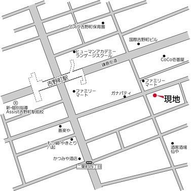 ＣｉｔｙＬｕｘＹｏｋｏｈａｍａの地図
