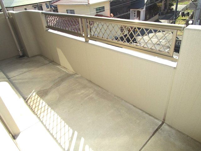 熊本市東区花立６丁目の賃貸マンションのバルコニー
