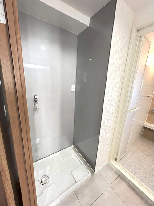 ライオンズマンション越谷南のランドリースペース|洗濯機置き場です