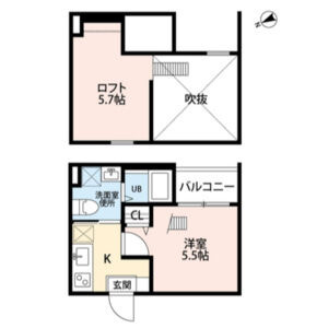 【間取り】 | リヴェール鶴里【名古屋市賃貸・ロフト】