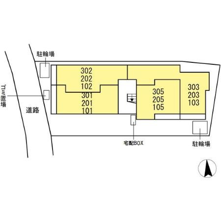 ウィンドテラス荒川の区画図