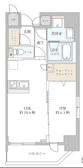 K-NEXT南森町の間取り