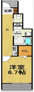 シェリル神戸岡本の間取り
