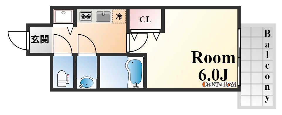 エスリード神戸三宮の間取り