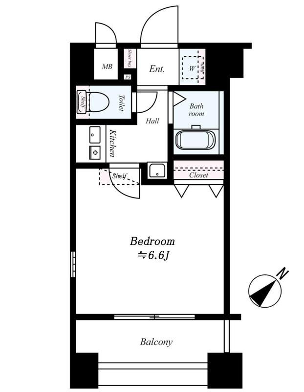 エステムコート新神戸エリタージュの間取り