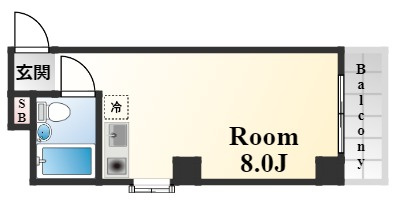 ダイドーメゾン御影６の間取り
