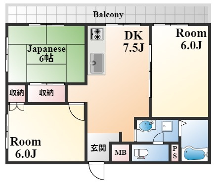 ハイツタケシの間取り