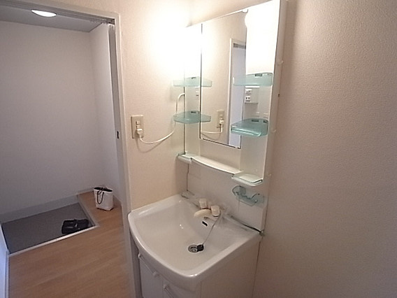 ハイツタケシの洗面所