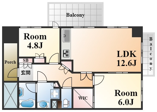 神戸元町山手ヴィアージュの間取り