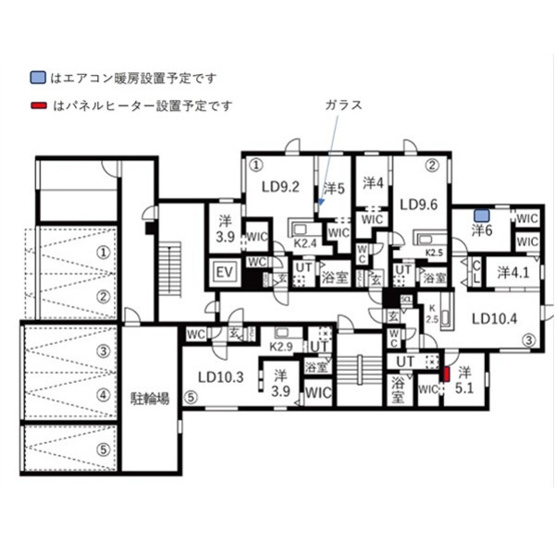 【区画図】Ts COURT West13(読み:ティーエスコートウェスト13)