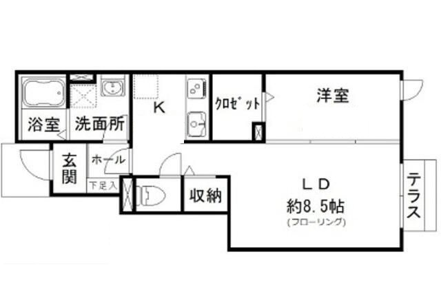 あめつちのの間取り|間取りです。