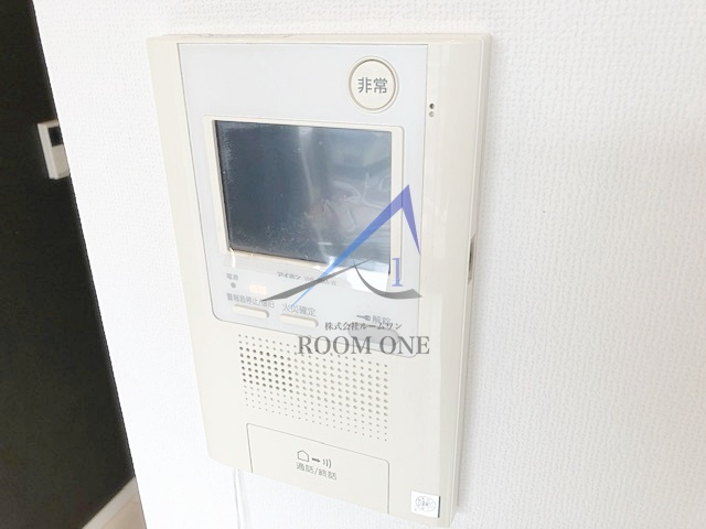 カレドタワーのセキュリティ|モニター付きインターホンです。