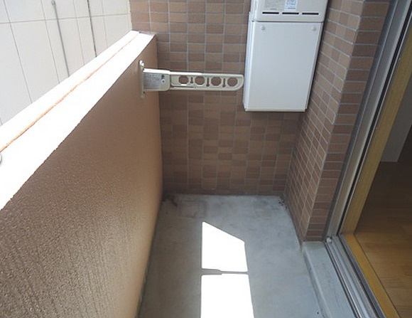 久留米市宮ノ陣４丁目のアパートのバルコニー|バルコニー付きです