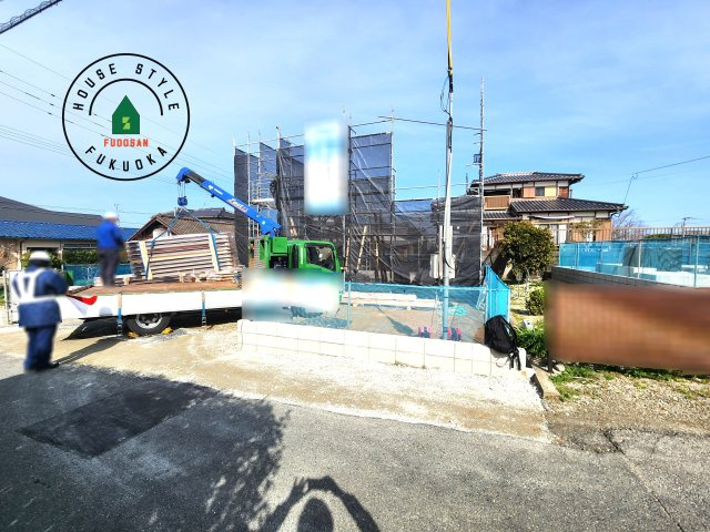 糸島市板持2丁目第1-2棟（A号棟）の外観|デザイン性のある外観です。