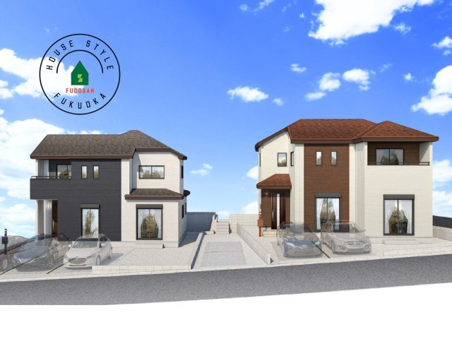 糸島市板持2丁目第1-2棟（A号棟）の外観パース|外観も気になるポイント