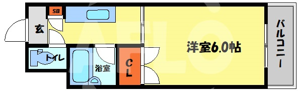 DO九条Ⅰの間取り|DO九条Ⅰ　間取り