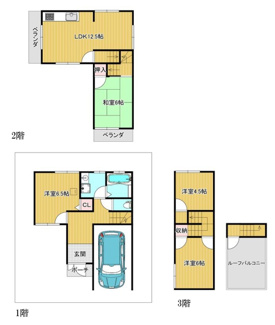 【間取り】 | 尼崎市大庄北１丁目　中古戸建