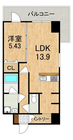 Saidaiji　Terraceの間取り
