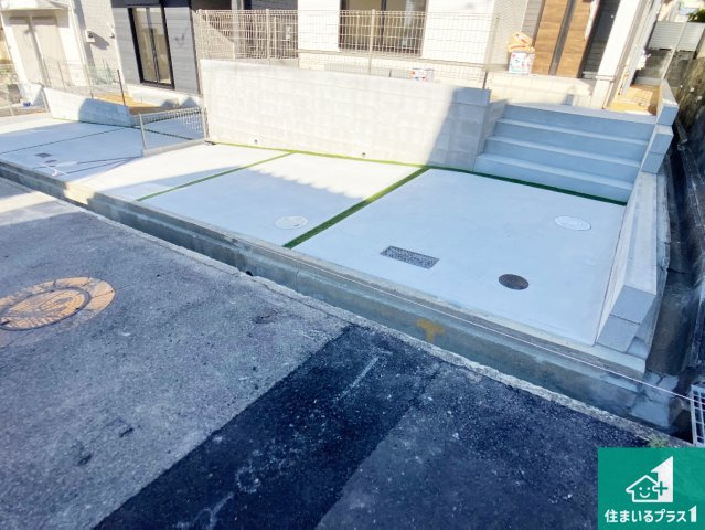 明石市松が丘　新築一戸建ての駐車場|駐車スペース！散水栓があるので、こまめに愛車を洗えます！
