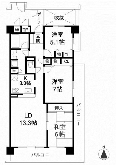 【間取り】 | コスモ茨木上穂積