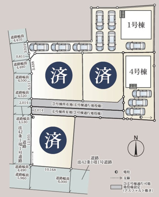 【区画図】 | 駿東郡清水町伏見 7期 新築一戸建て 1号棟 | 1号棟の区画図です