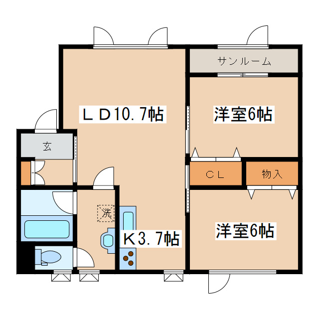 ブルーハーバーの間取り