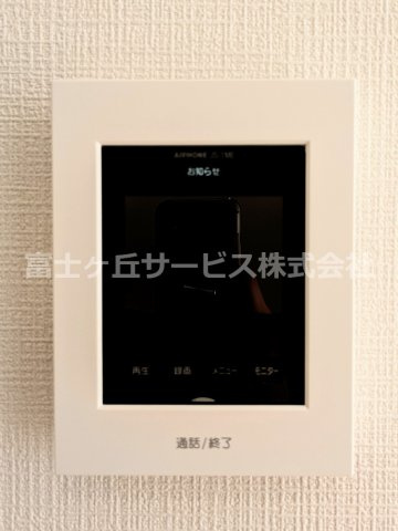 【セキュリティ】 | 沼津市高尾台 6期 新築一戸建て 3号棟 | TVモニター付きインターフォンです