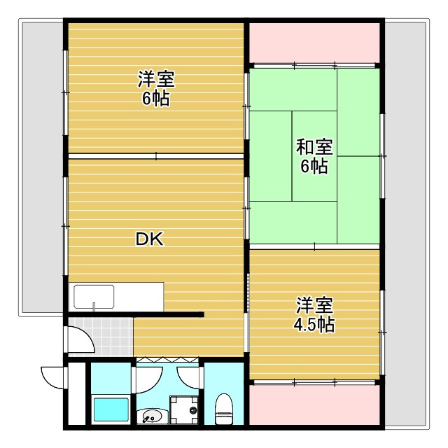 ヴィラひばりヶ丘の間取り