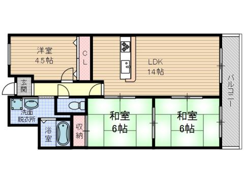 【間取り】 | 若園11番館