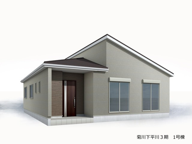 【外観パース】 | 菊川市下平川 3期 新築一戸建て | 外観パースです