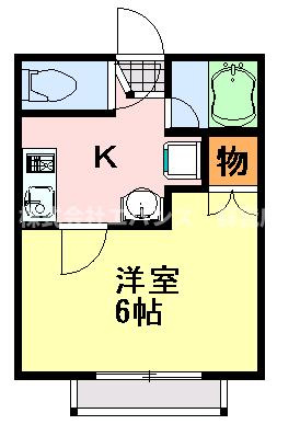 【間取り】 | キュービック | バストイレ別。独立洗面台。