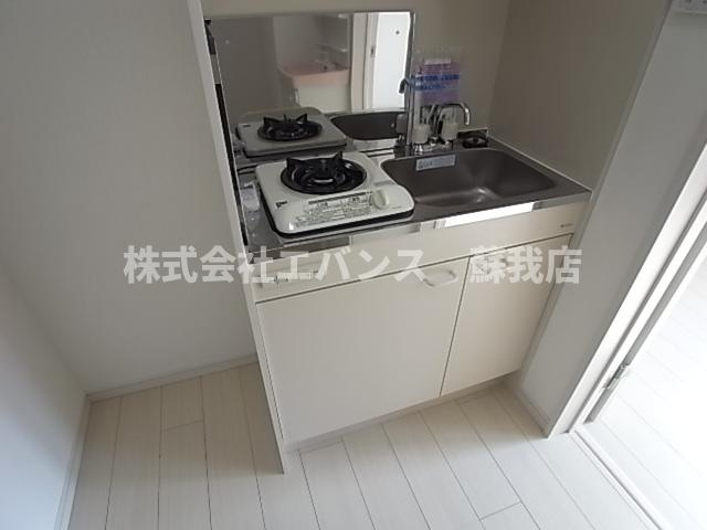 【キッチン】 | キュービック | ガスキッチンです。