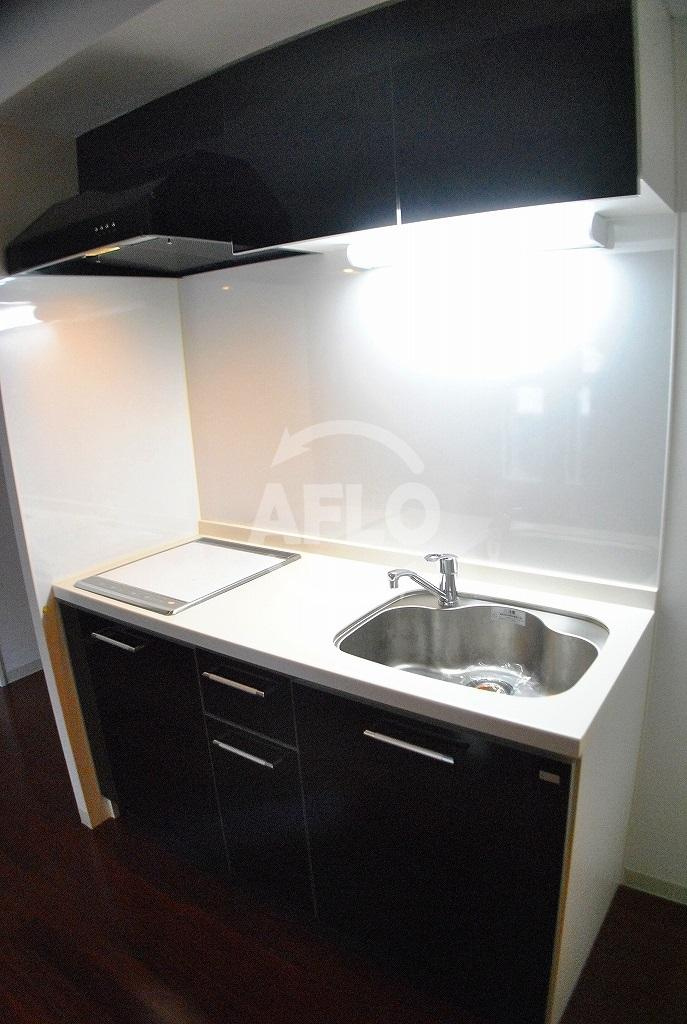 グランプラス谷町のキッチン|グランプラス谷町　IH２口キッチン