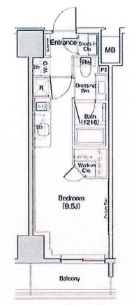 ザ・パークハビオ入谷の間取り