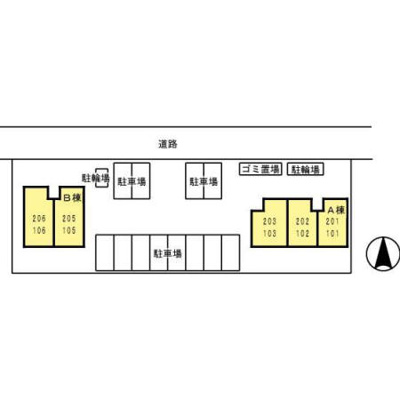 【区画図】 | セジュール柏原 A棟