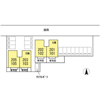 【区画図】 | トリアノンみどりが丘 B棟