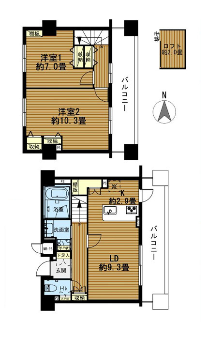ディナ・スカーラ新宿の間取り