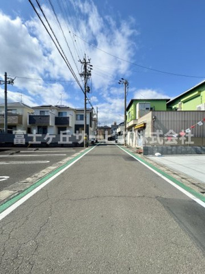【前面道路含む現地写真】 | 静岡市駿河区南安倍3丁目 2期 新築一戸建て 2号棟 | 前面道路含む現地写真です