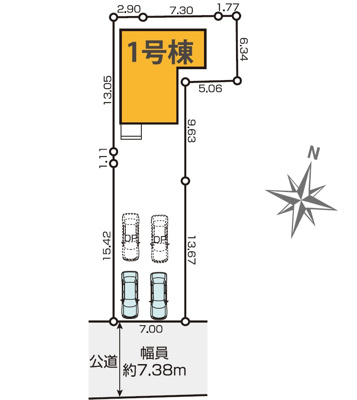 【区画図】 | 静岡市葵区田町2丁目 5期 新築一戸建て | 区画図です