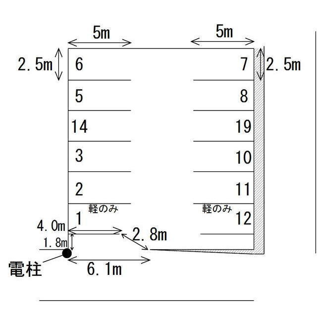尾崎北町２丁目駐車場の間取り